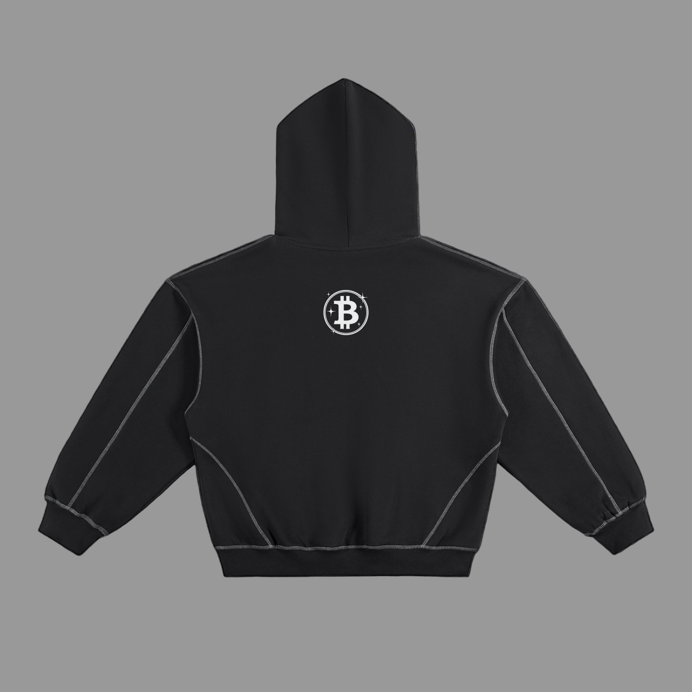 Hoodie with bitcoin